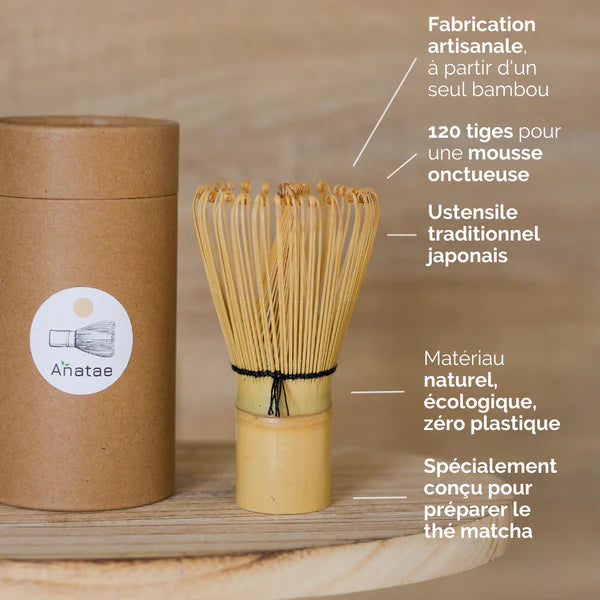 Fouet pour thé Matcha en Bambou Chasen - Anatea