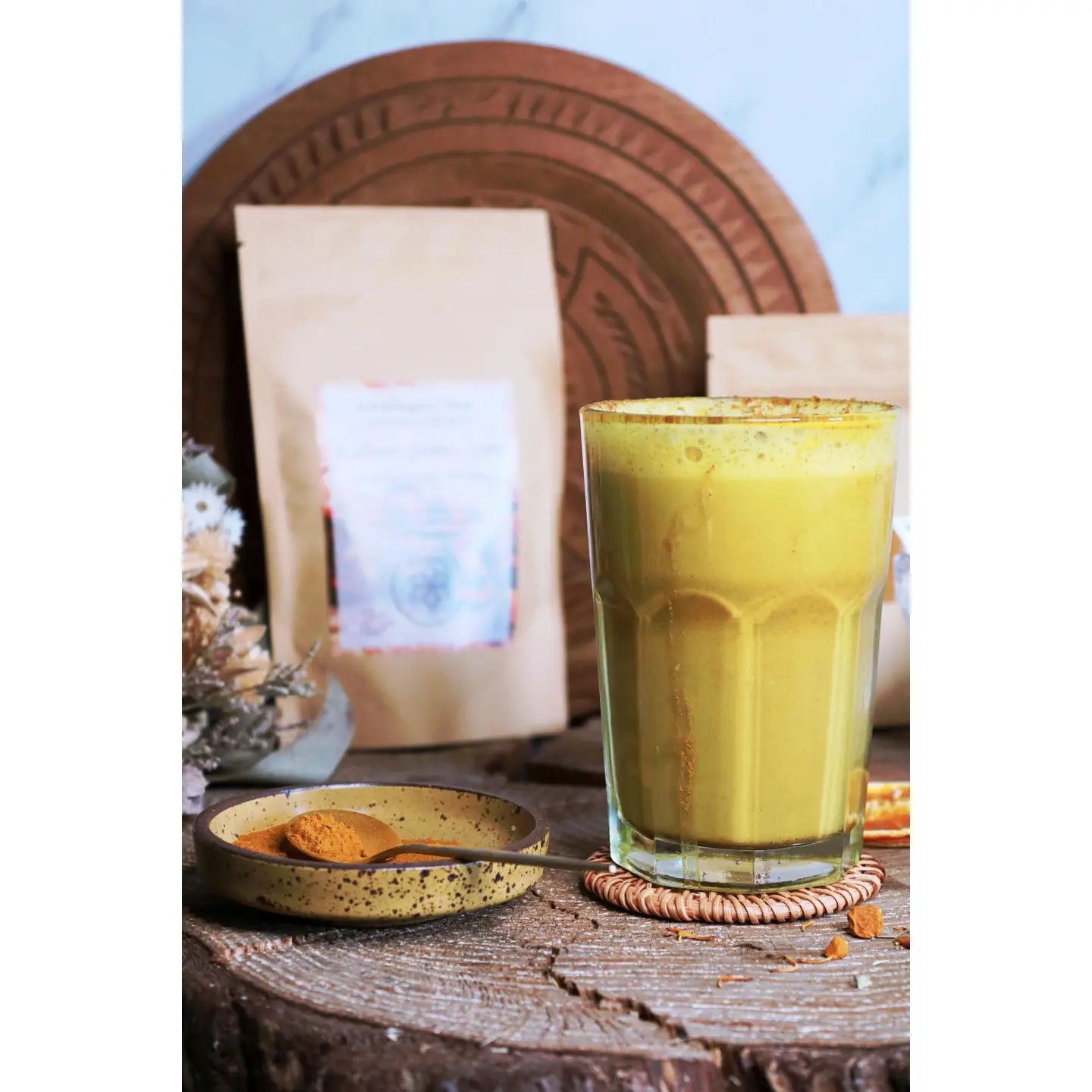 Latte doré aux champignons 60g| avec reishi et chaga, lait doré adaptogène végétalien