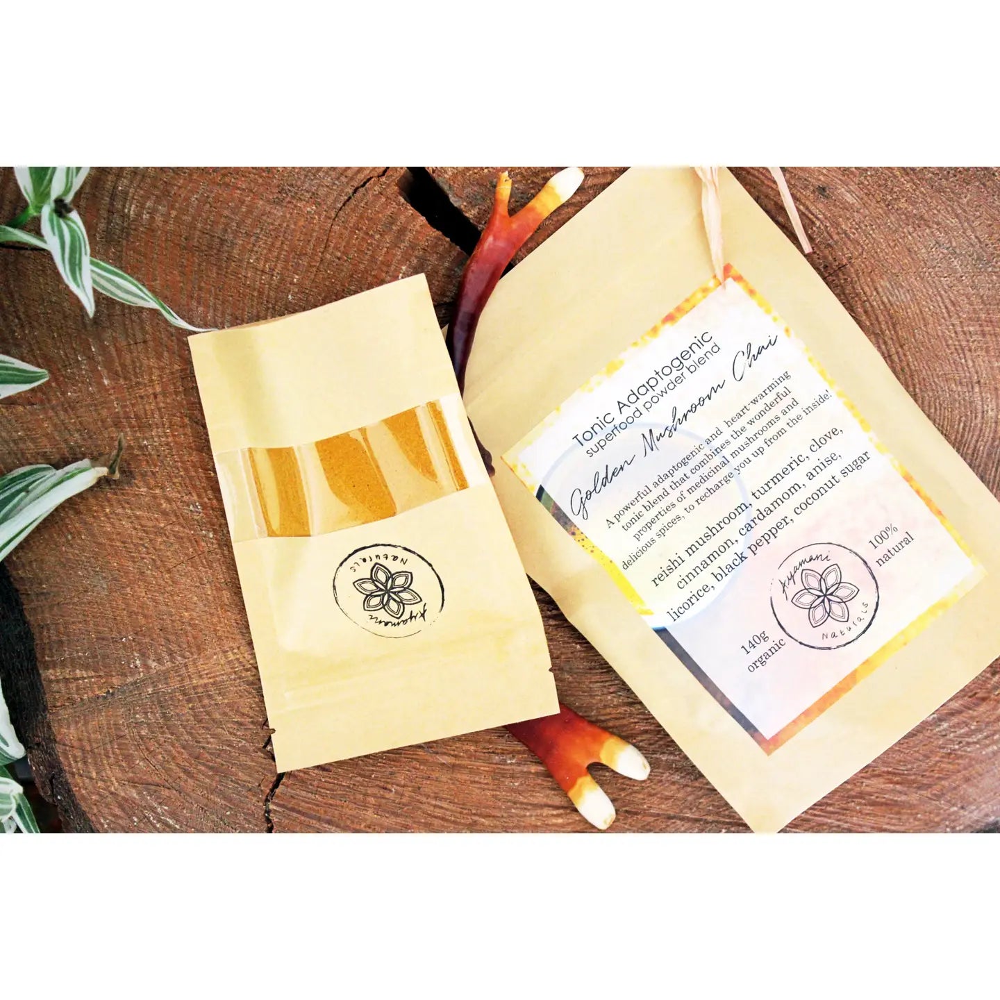 Latte GOLDEN CHAI 60g - adaptogène aux champignons REISHI - Ayamani Naturals