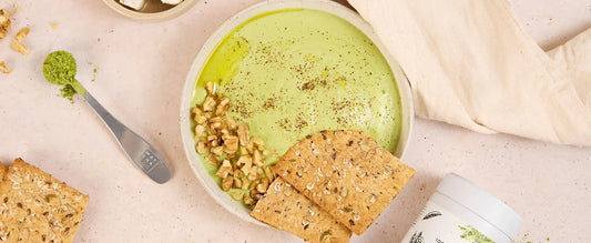 Dip de poire et feta au matcha