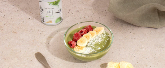 Glace à la banane et au matcha