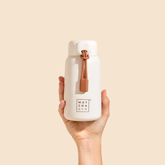 Bottiglia termica in acciaio inossidabile da 400 ml: a prova di perdite ed ecologica | Matcha&CO