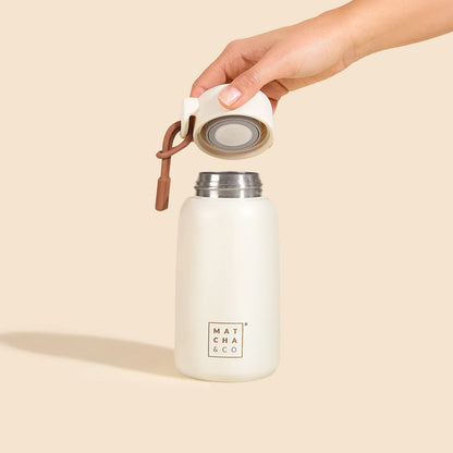 Bottiglia termica in acciaio inossidabile da 400 ml: a prova di perdite ed ecologica | Matcha&CO