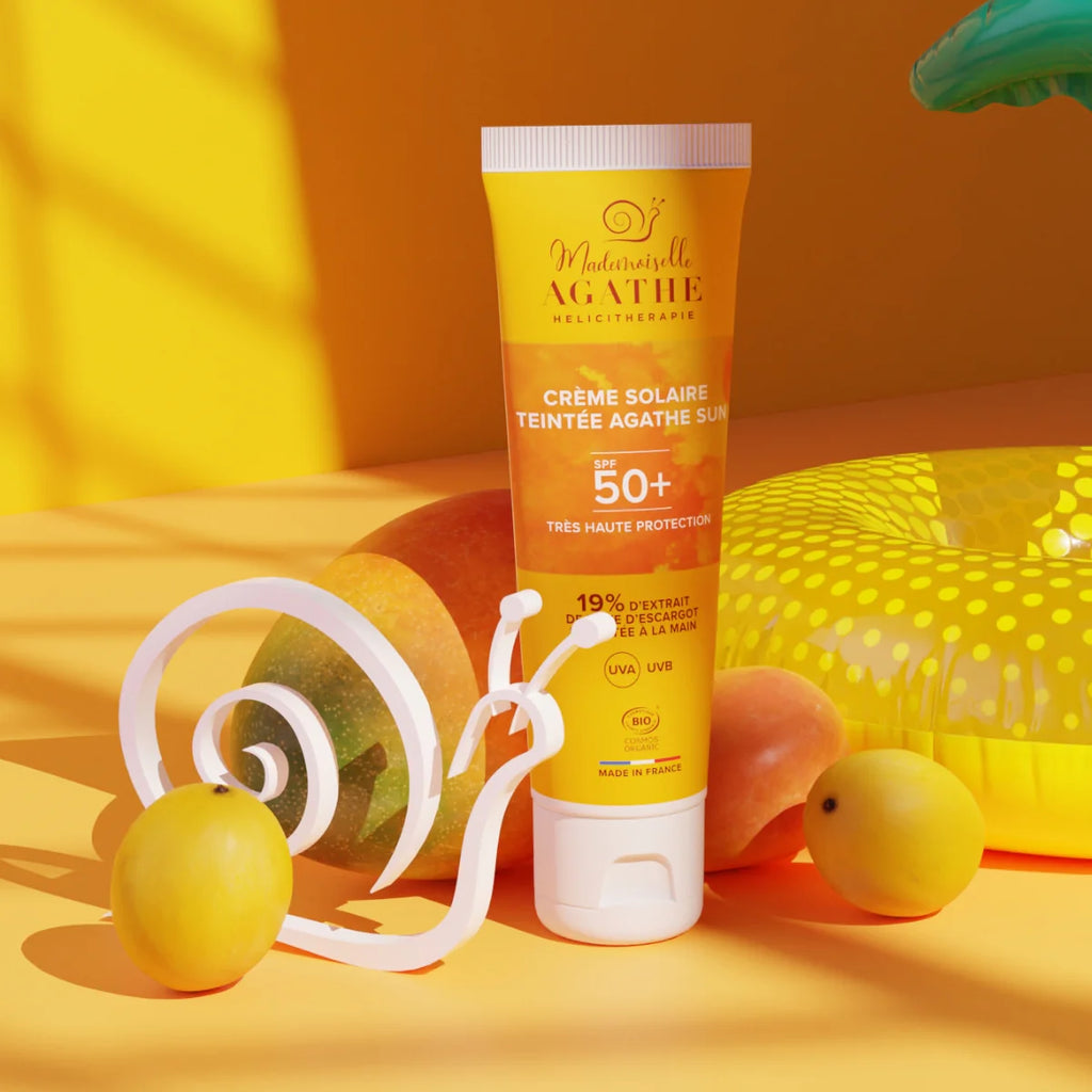 Crème solaire certifiée bio - teintée spf50+ - Mademoiselle Agathe