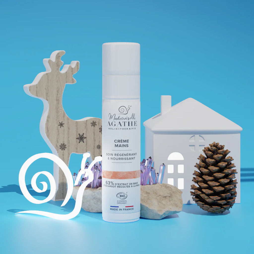 Crème mains à la bave d'escargot bio - nourrissante & régénératrice - Mademoiselle Agathe