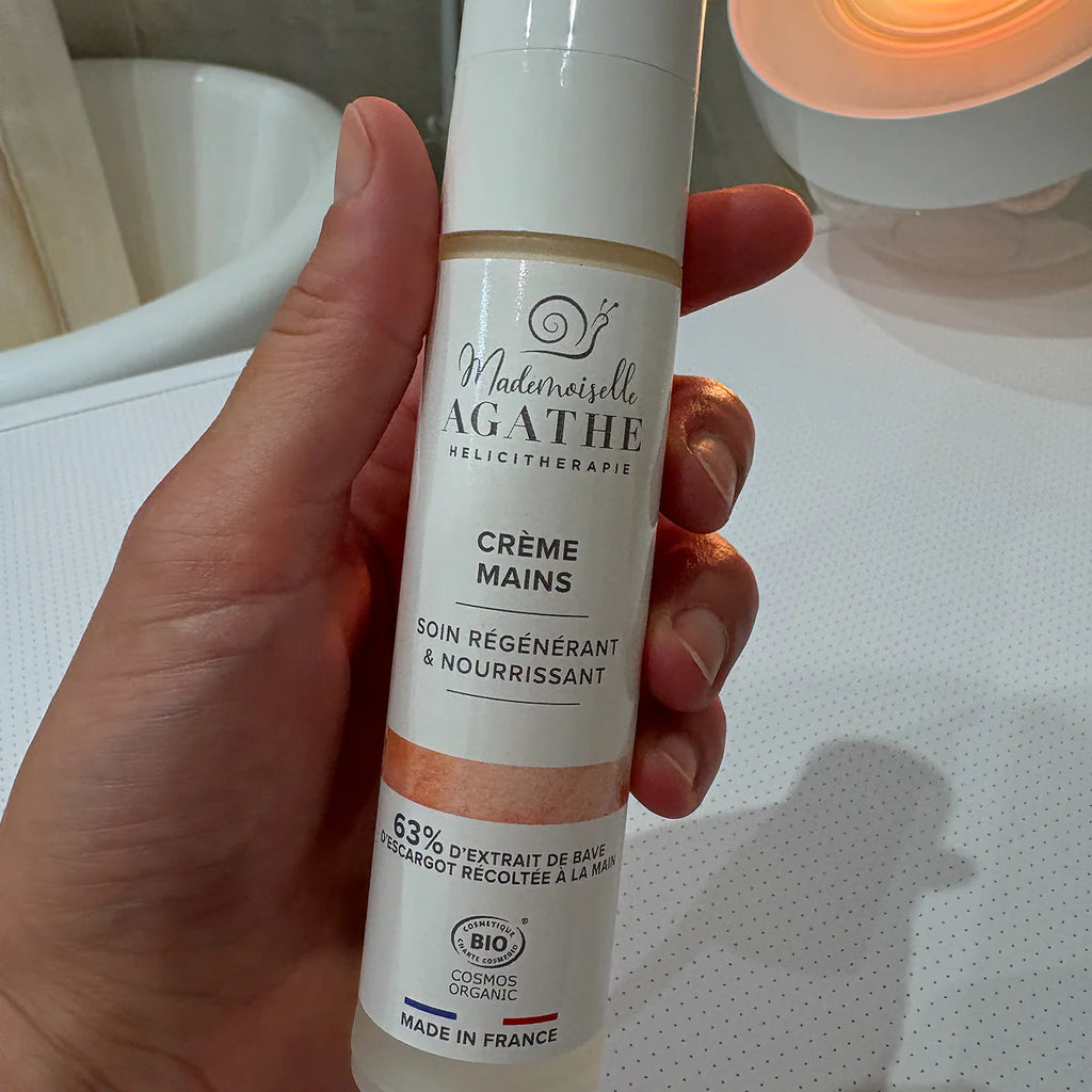Crème mains à la bave d'escargot bio - nourrissante & régénératrice - Mademoiselle Agathe