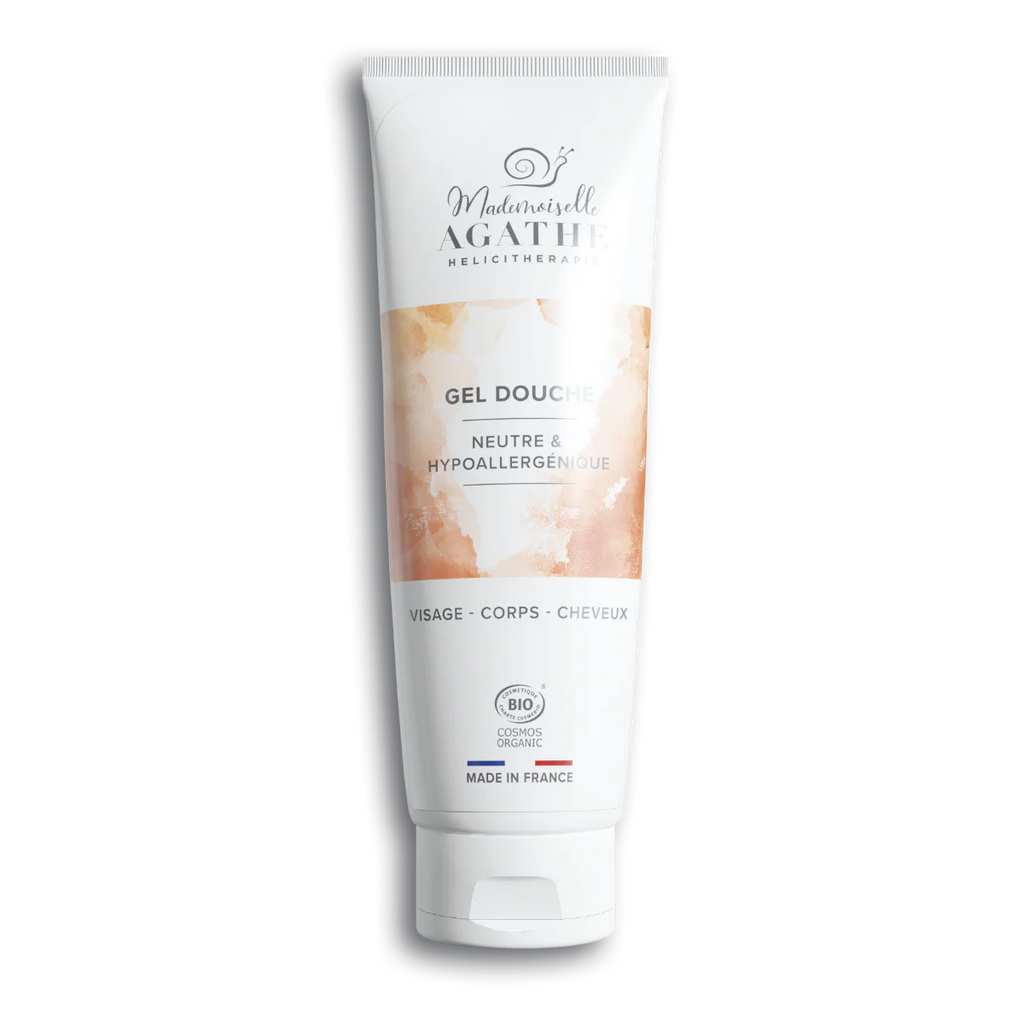Gel douche à la bave d'escargot bio - pour toute la famille - Mademoiselle Agathe