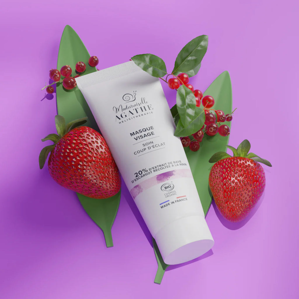 Masque éclat à la bave d'escargot bio - éclaircissant & unifiant - Mademoiselle Agathe