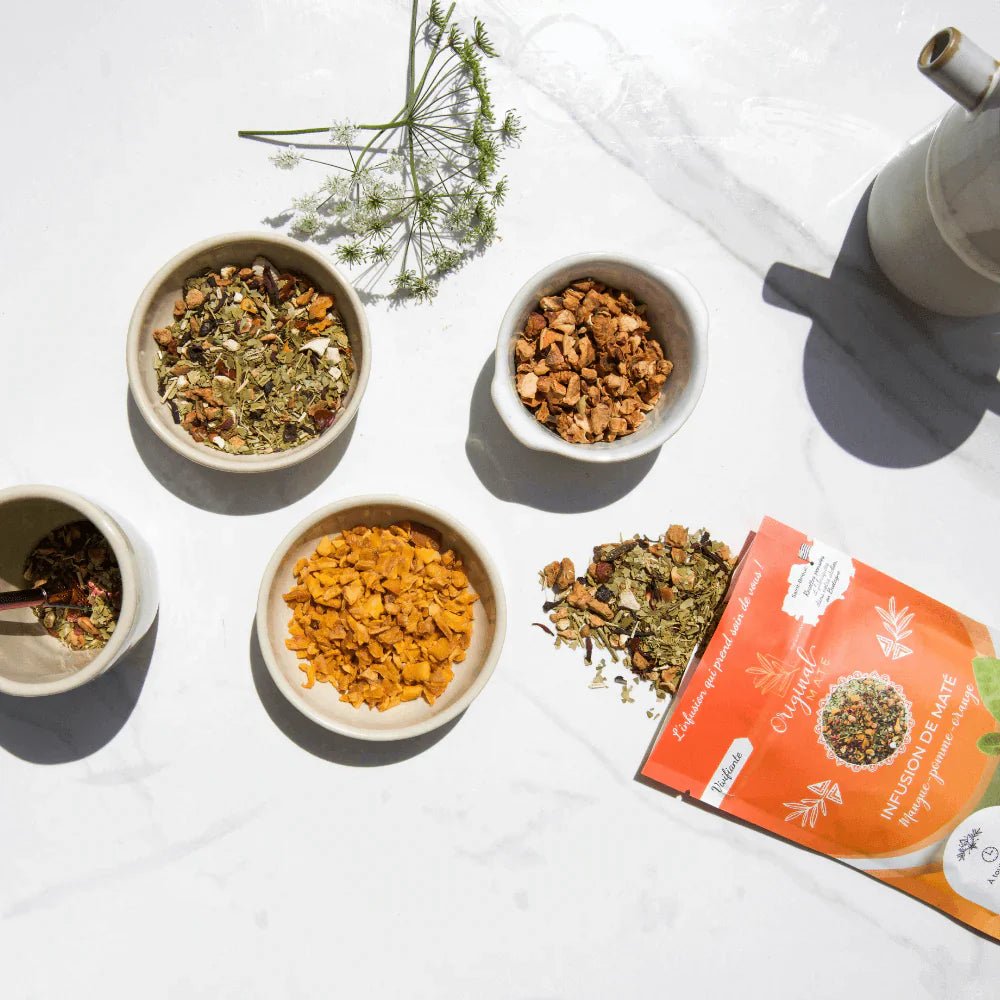 Yerba Mate fruttata – Mango, mela e arancia | Compagno originale