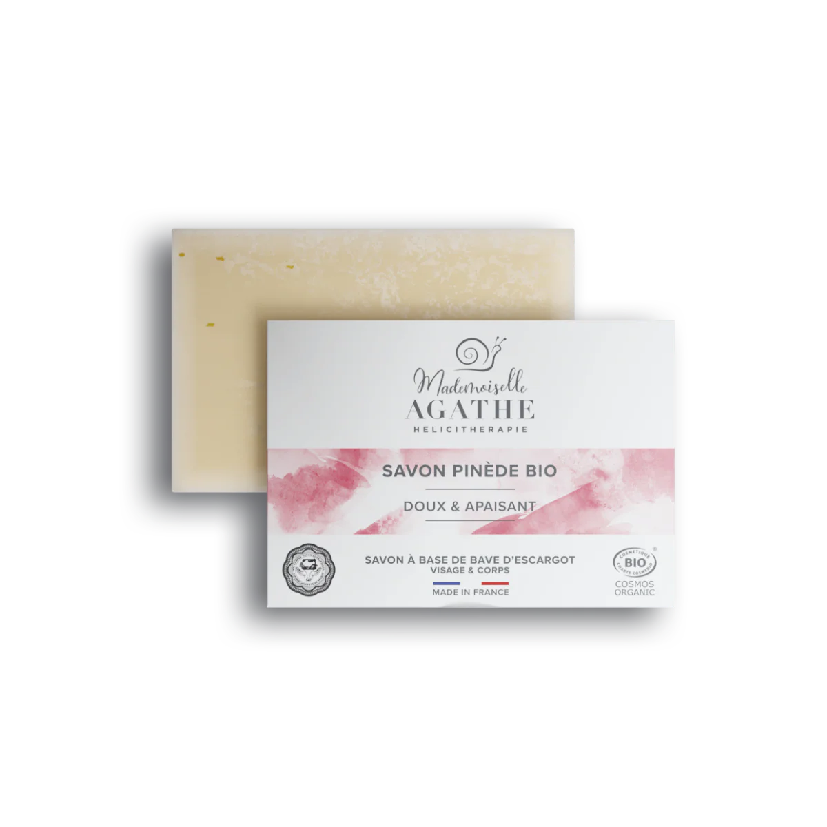 Savon pinede à la bave d'escargot bio - doux & apaisant -  Mademoiselle Agathe