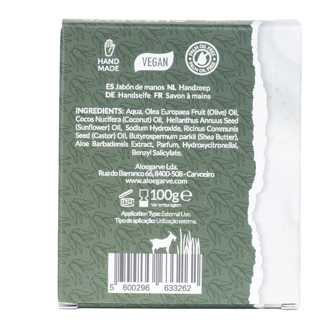 Aloe Vera "Nature's Aid" Savon à l'Aloe Vera - Aloegarve