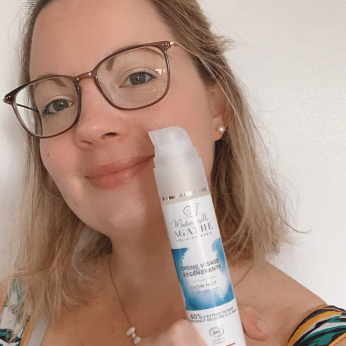 Crème nuit à la bave d'escargot certifiée bio - hydratante & régénérante - Mademoiselle Agathe