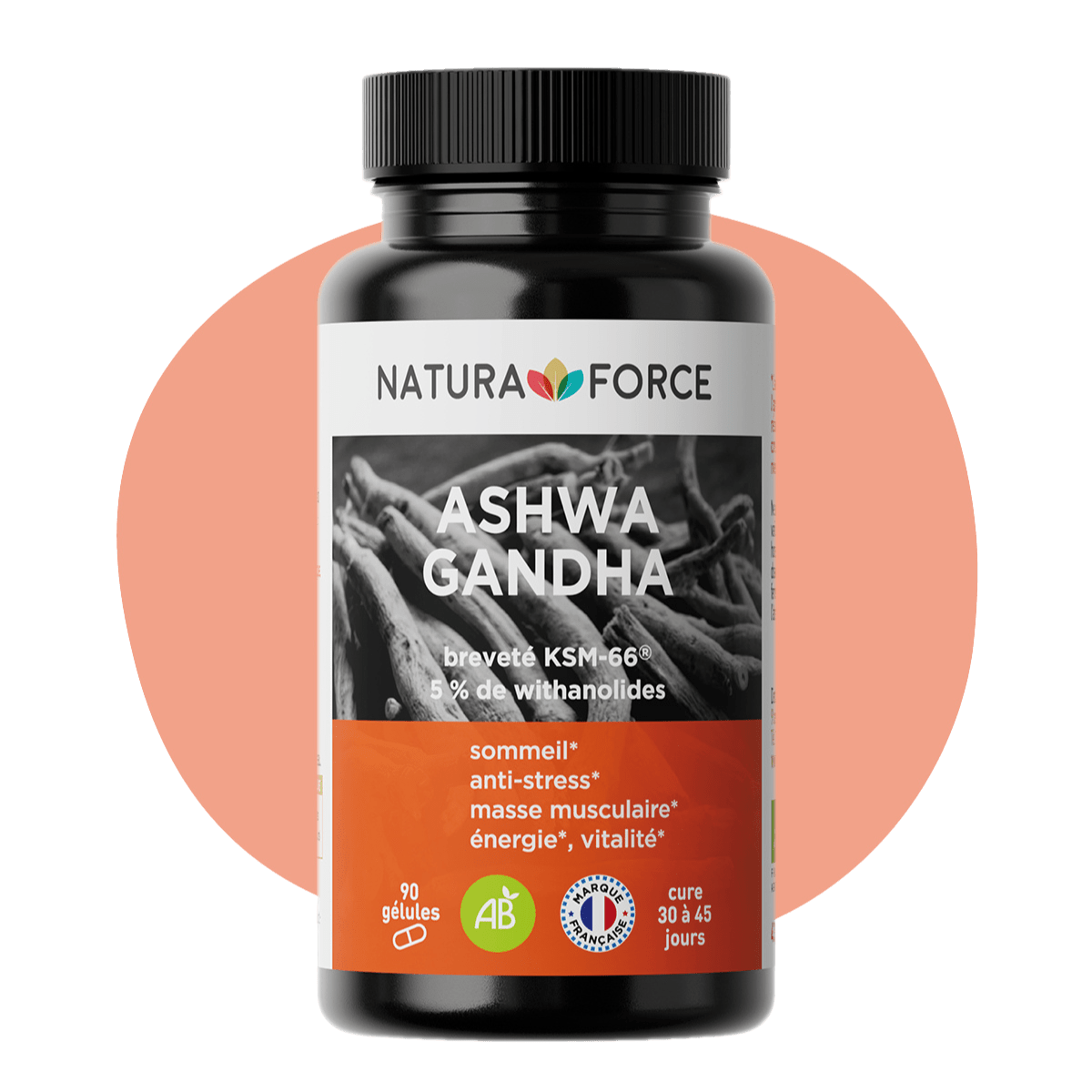 Ashwagandha bio KSM-66 - Naturaforce