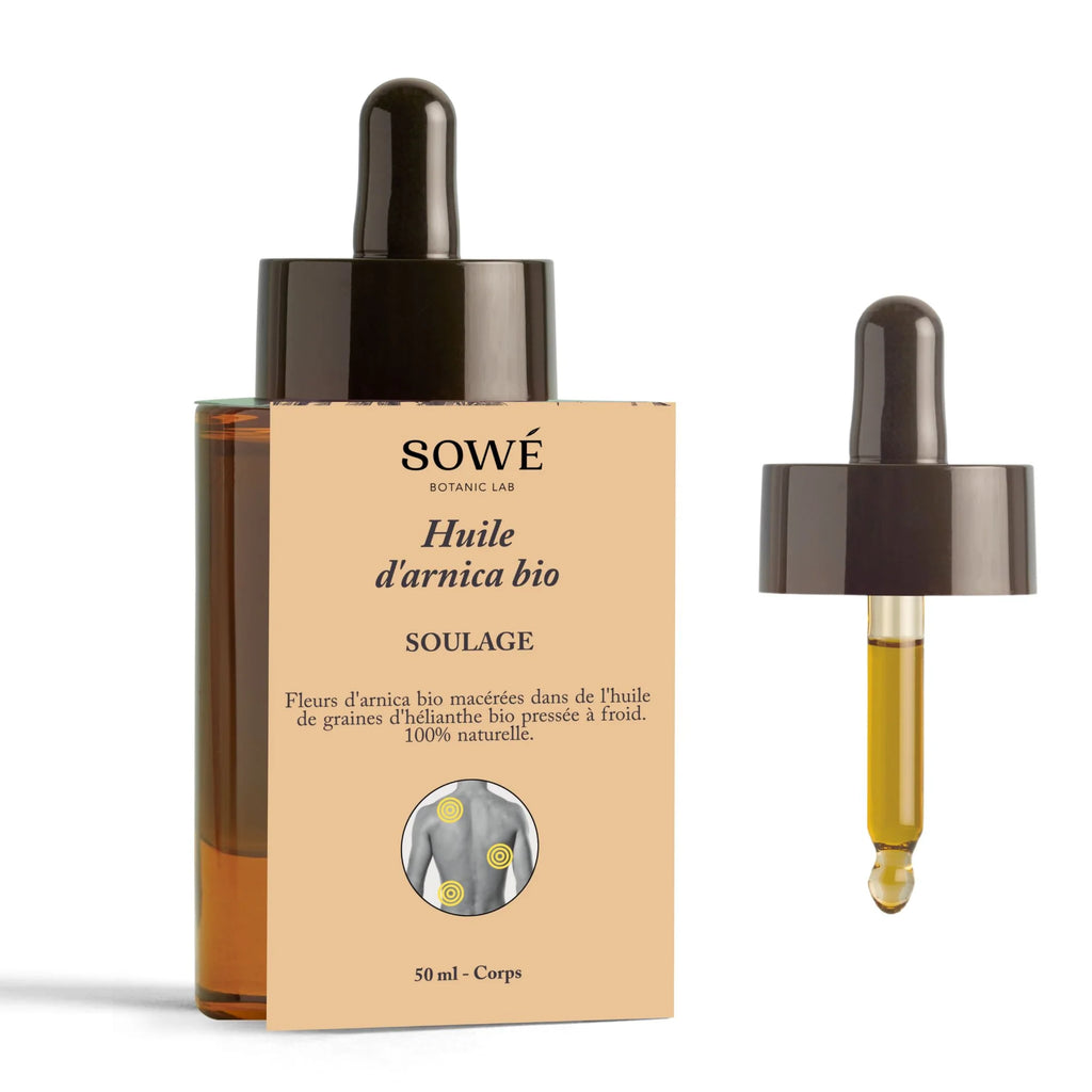 Huile d'arnica BIO pressé à froid - soin corps - SOWÉ