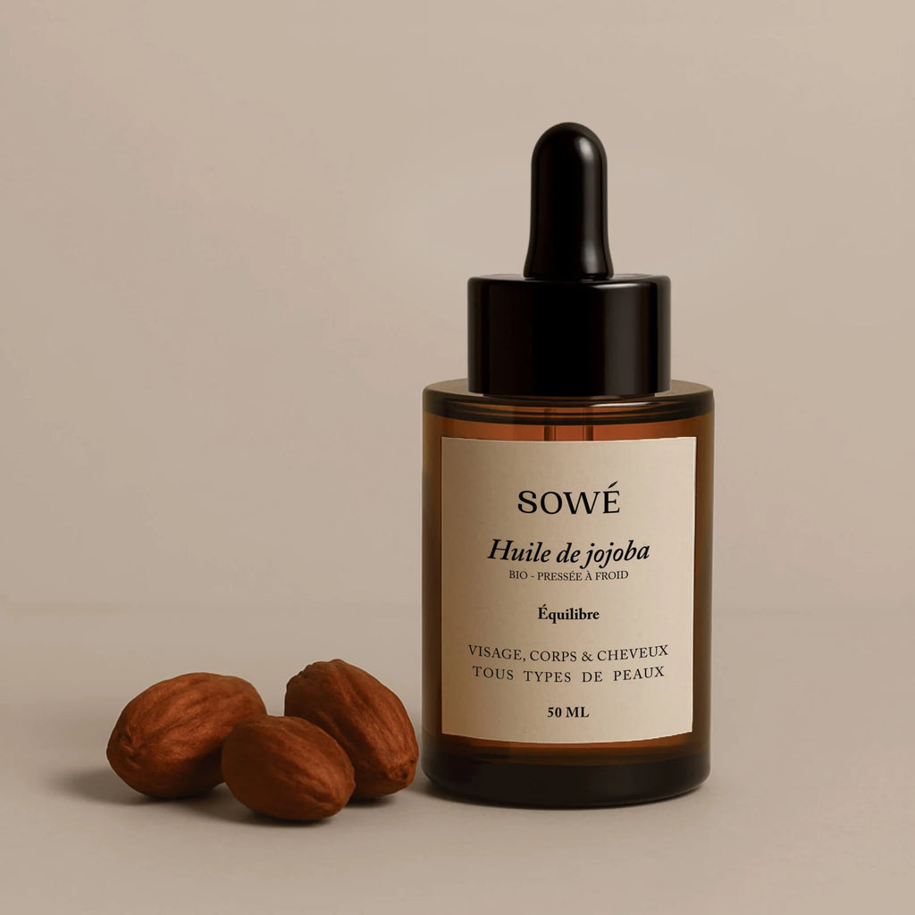 Huile de jojoba BIO pressée à froid - Pour le corps et les cheveux - SOWÉ