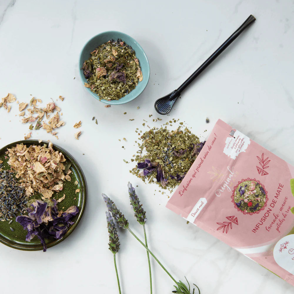 Yerba Maté Lavande, Mauve, Pétales de rose  – Douce Nuit - Original Maté