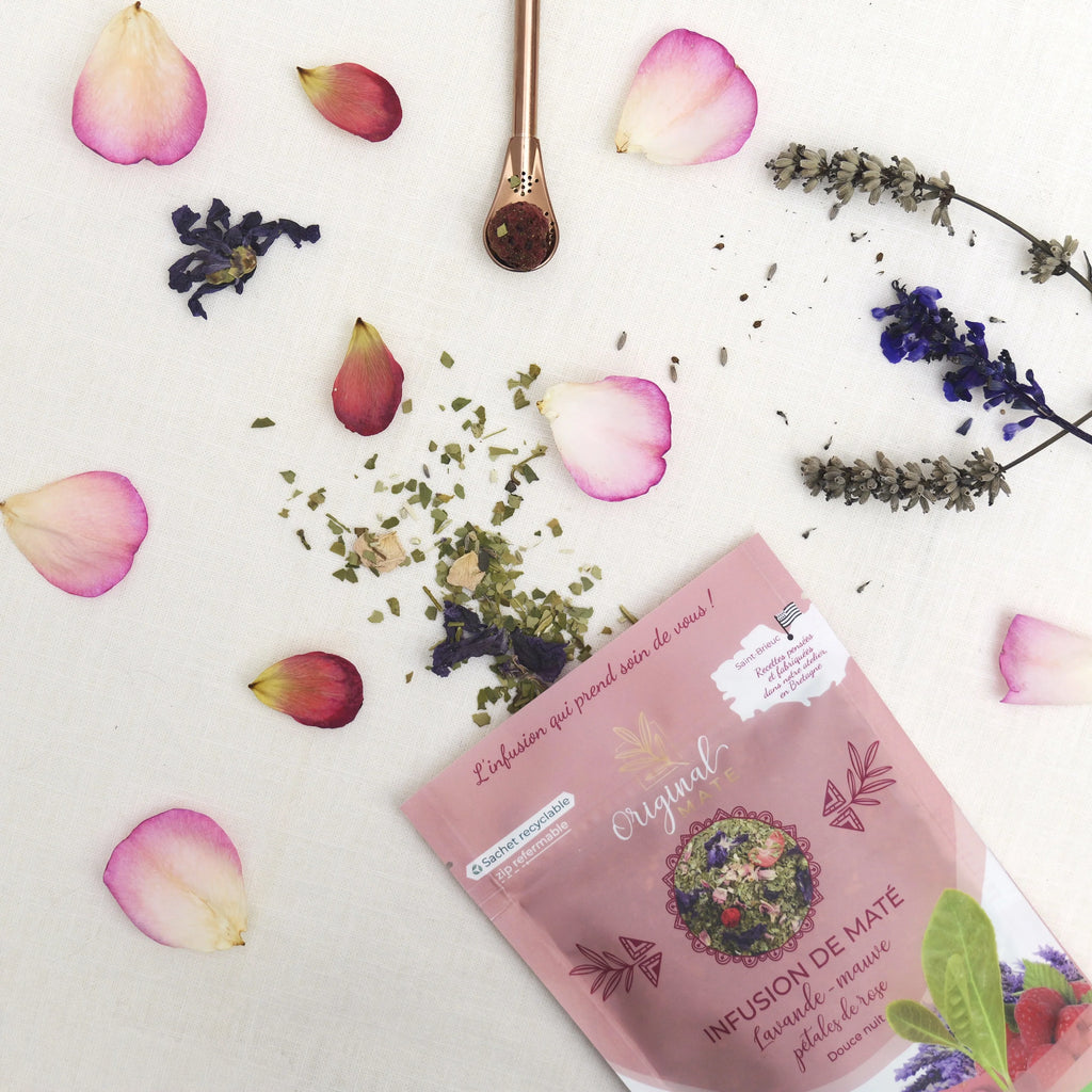 Yerba Maté Lavande, Mauve, Pétales de rose  – Douce Nuit - Original Maté