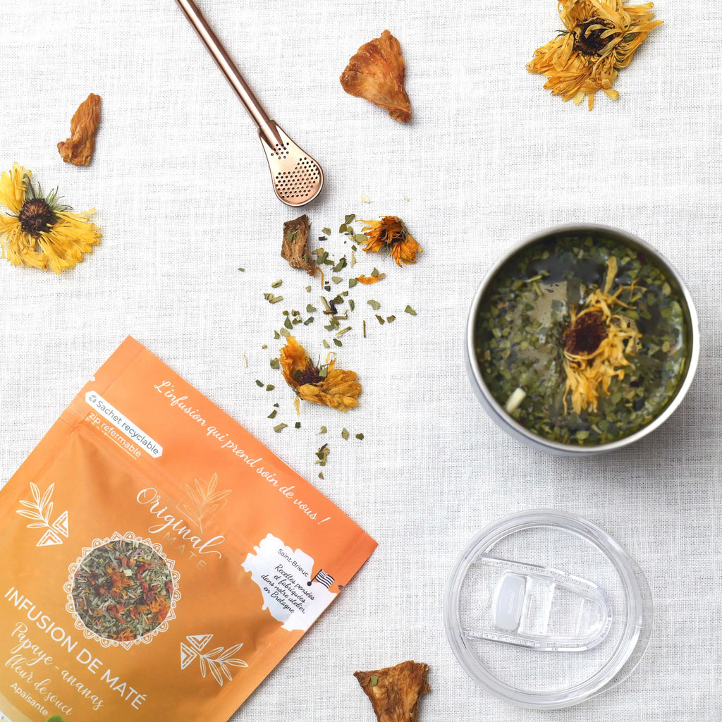 Yerba Maté Papaye, Ananas, Fleur de souci  – Apaisant - Original Maté