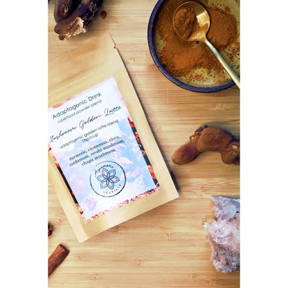 Latte doré aux champignons 60g| avec reishi et chaga, lait doré adaptogène végétalien