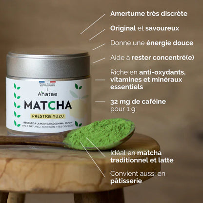 Matcha Prestige Yuzu BIOLOGICO – Matcha e agrumi raffinati | Anatae