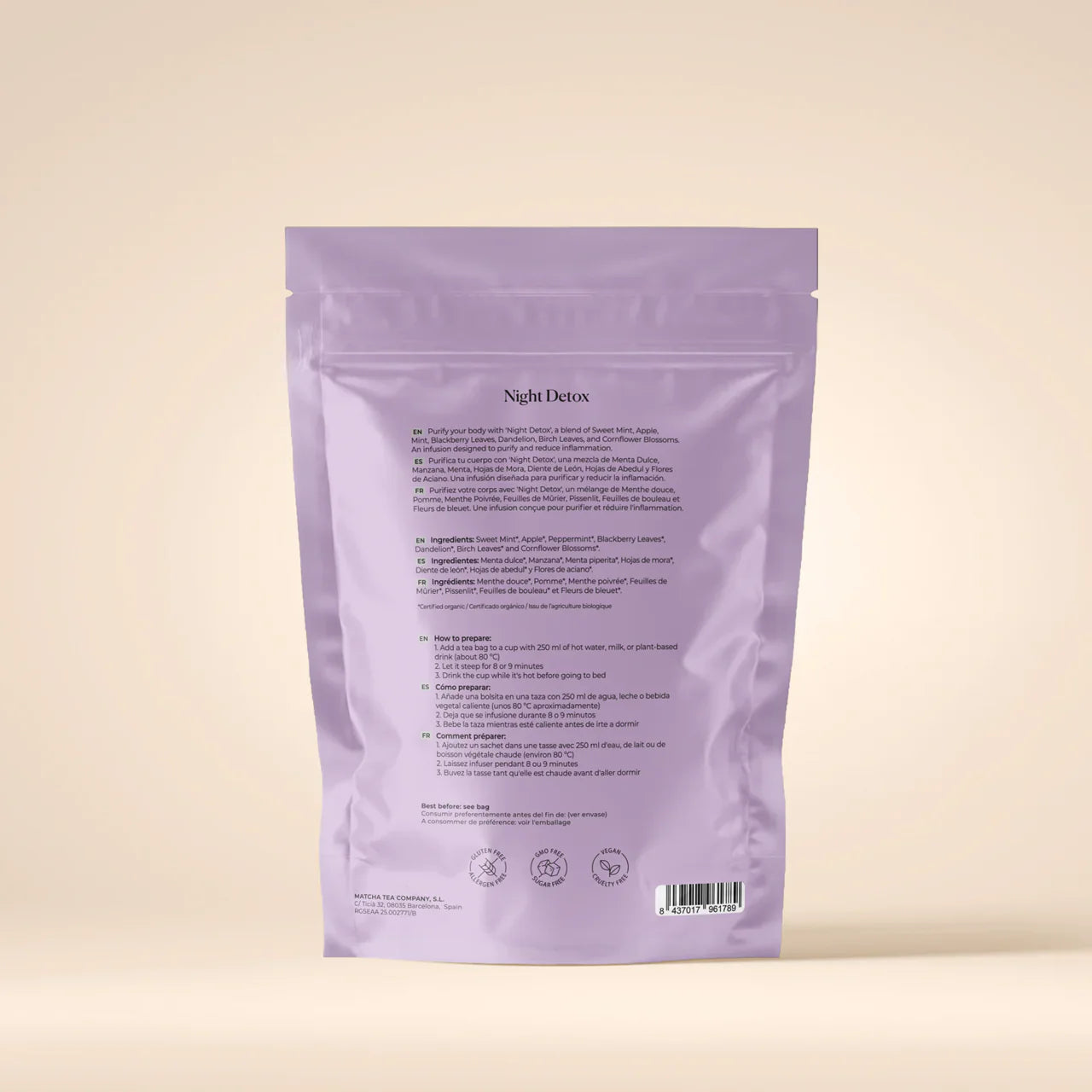 Infuso Detox Notturno – Disintossicazione Naturale e Sonno | Matcha&CO