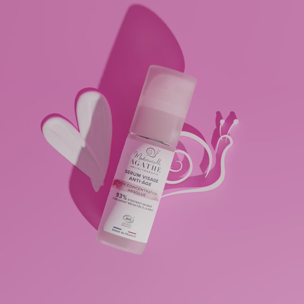 Zertifiziertes Bio-Anti-Aging-Serum mit Schneckenschleim – gegen Falten und feine Linien – Mademoiselle Agathe