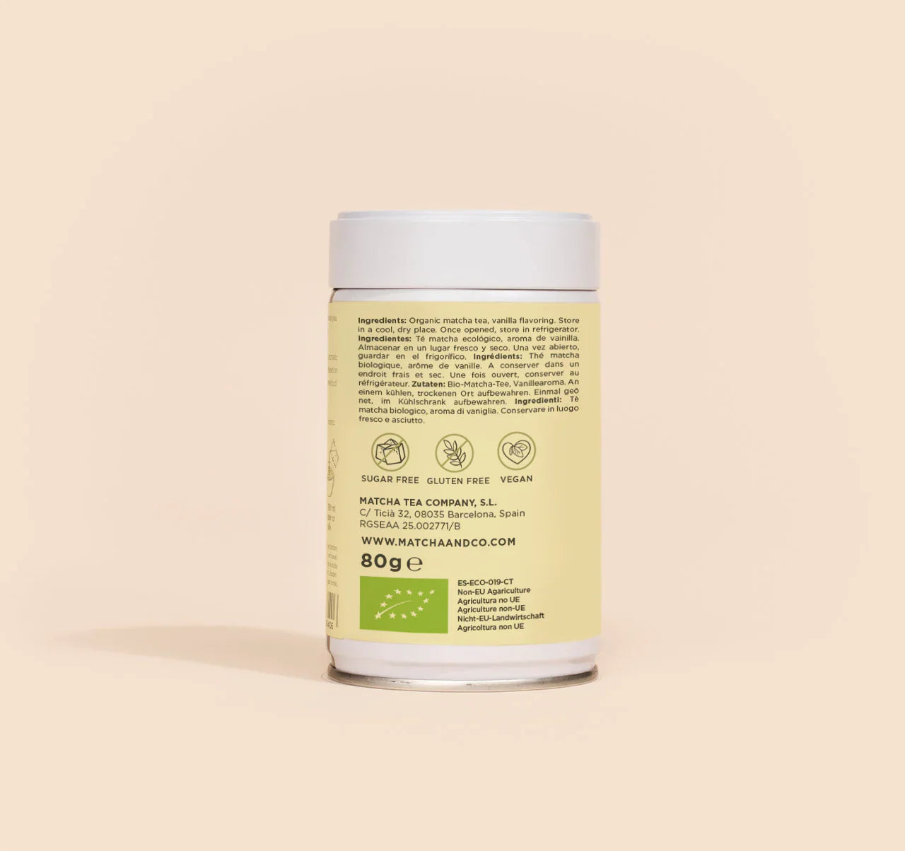 Thé Matcha Vanille 80g – Matcha&CO